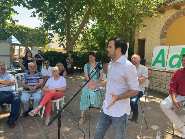 26M.- Garzón Insta A Decir Al PSOE Que El Próximo Gobierno Debe Ir 
