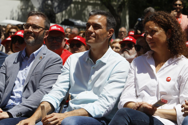 Pedro Sánchez participa en un mitin del PSIB en Palma