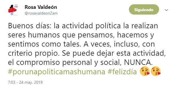 26M.- Valdeón Reivindica La Política Con 
