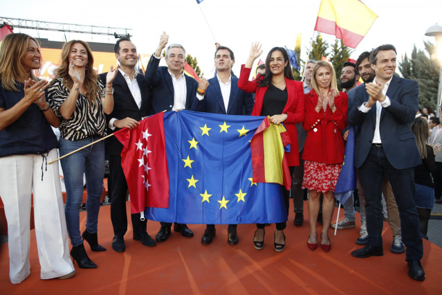 Cierre de campaña de Ciudadanos en el Parque Alfredo Kraus en Madrid