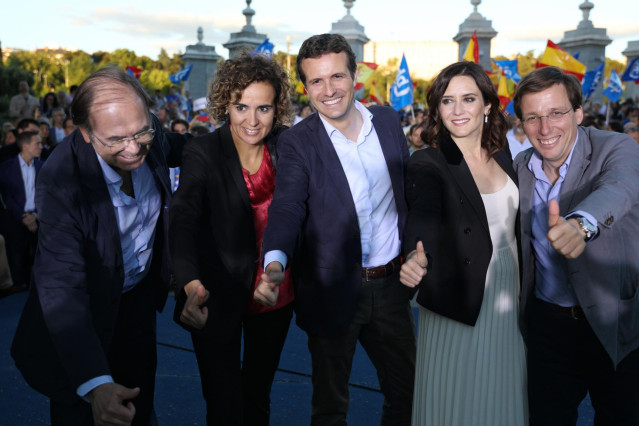 Acto de cierre de campaña del Partido Popular en la Casa de Campo en Madrid