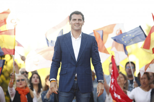 Cierre de campaña de Ciudadanos en el Parque Alfredo Kraus en Madrid