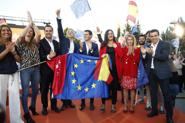 Cierre de campaña de Ciudadanos en el Parque Alfredo Kraus en Madrid