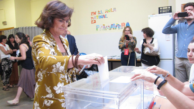 26M.- Carmen Calvo espera una alta participación, porque 