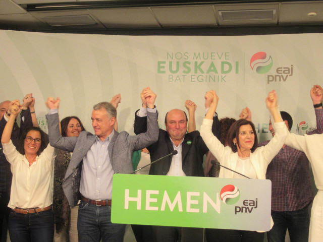Elecciones 26M 2019. Seguimiento de resultados del PNV en Bilbao