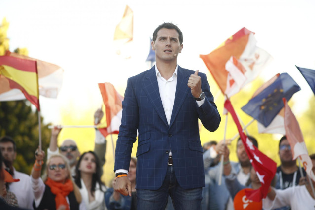 Cierre de campaña de Ciudadanos en el Parque Alfredo Kraus en Madrid