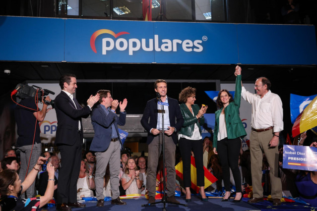 Elecciones 26M 2019. Seguimiento de resultados del PP en Madrid