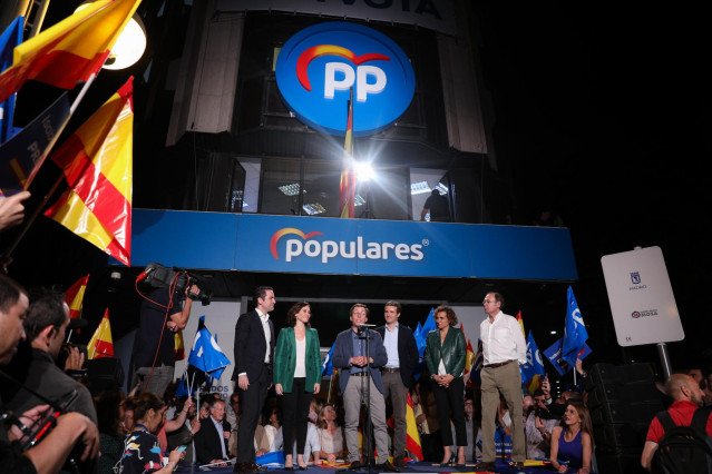 Elecciones 26M 2019. Seguimiento de resultados del PP en Madrid