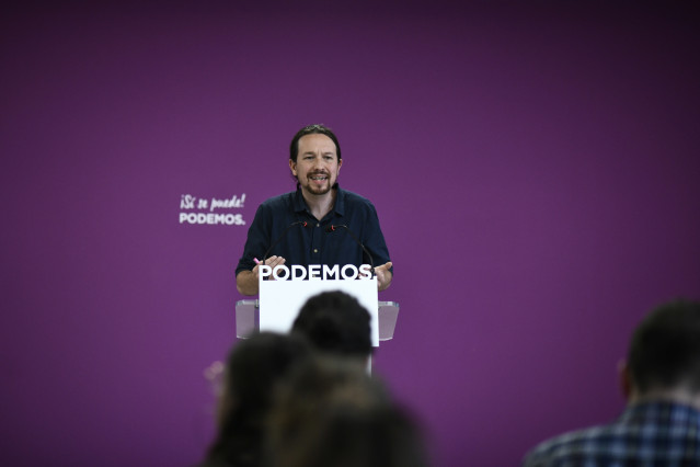 Rueda de prensa de Unidas Podemos tras los resultados electorales del 26M