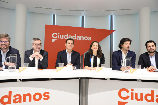 Reunión de la Ejecutiva de Ciudadanos un día después de las elecciones del 26M