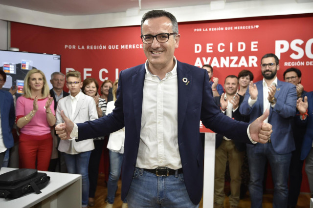 26M-A- Conesa (PSOE) se ve con fuerzas  para liderar el cambio en solitario en Murcia y dialogará 