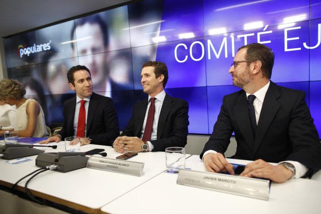 26M.-Casado niega el giro al centro que ven sus 'barones' y recalca que tiene cuatro años para 