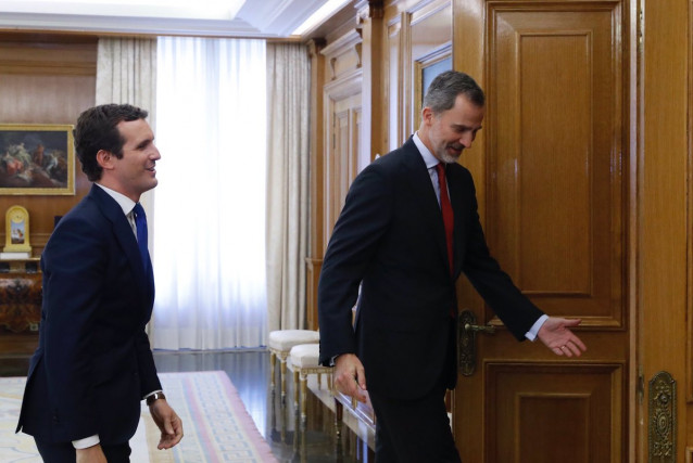 Audiencia del Rey a Pablo Casado, del Partido Popular (PP)