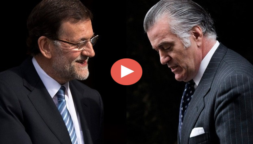 Mariano Rajoy y Luis Bárcenas video