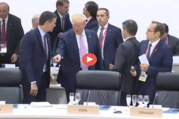 Trump enseña a Sánchez dónde debe sentarse en el G20 video