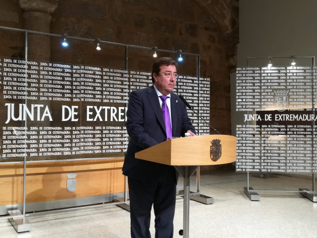 El presidente de la Junta de Extremadura, Guillermo Fernández Vara