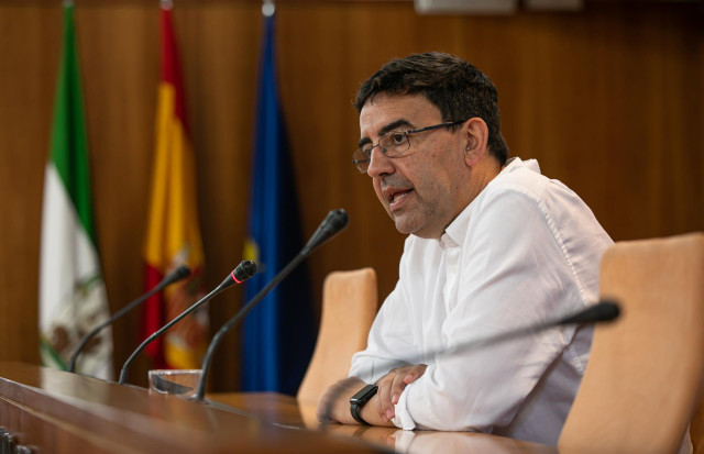 El portavoz parlamentario del PSOE-A, Mario Jiménez