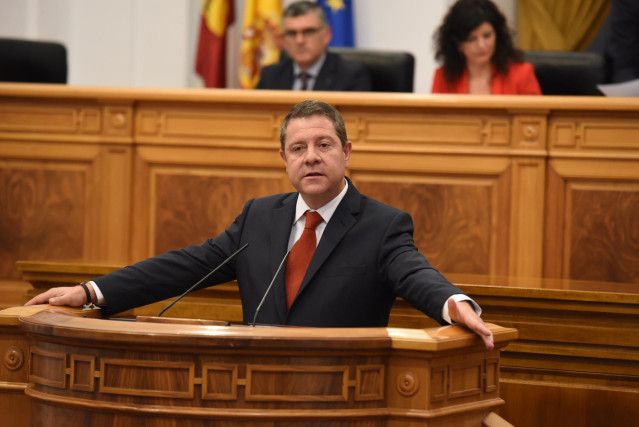 Emiliano García-Page en la primera sesión del Debate de Investidura
