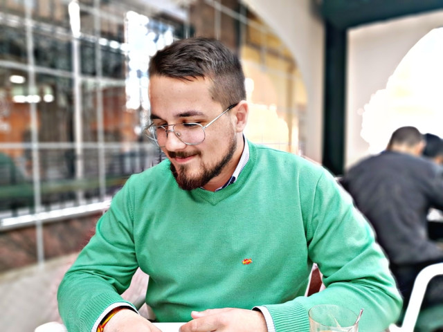 El coordinador de Juventud de Vox Benavente, Aarón de Paz.