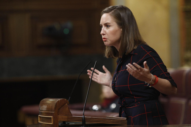 La diputada de Ciudadanos Melisa Rodríguez durante el debate en el Congreso sobre el decreto de medidas urgentes para el impulso de la competitividad económica en el sector de la industria y el comercio