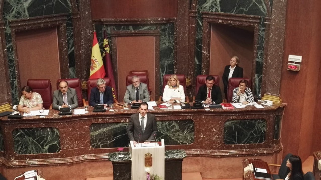 El portavoz del Grupo Parlamentario Vox en la Asamblea, Juan José Liarte