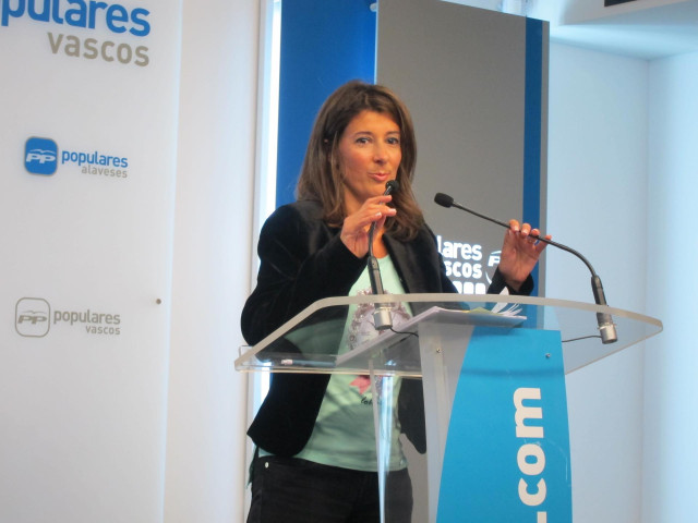 La portavoz del PP Vasco, Laura Garrido