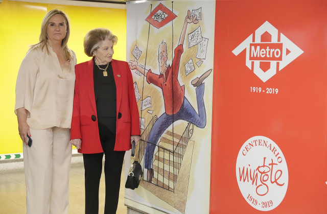 Nota, Audio( Rosalía Gonzalo) Y Fotos: La Comunidad Rinde Homenaje A Antonio Mingote Tematizando La Estación De Metro De Rubén Darío