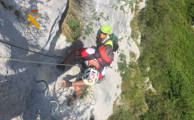 Imagen de archivo de un rescate montañero del Greim.