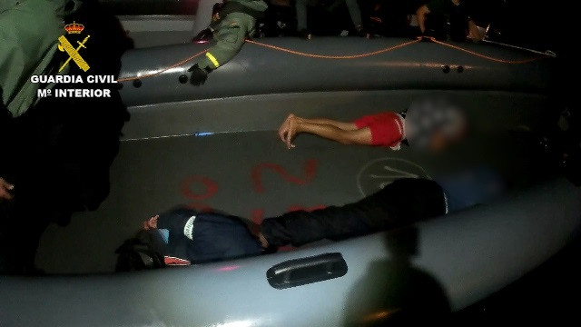 Interceptación de una 'narcolancha' en el marco de la operarción 'Karsana' en las Islas Chafarinas