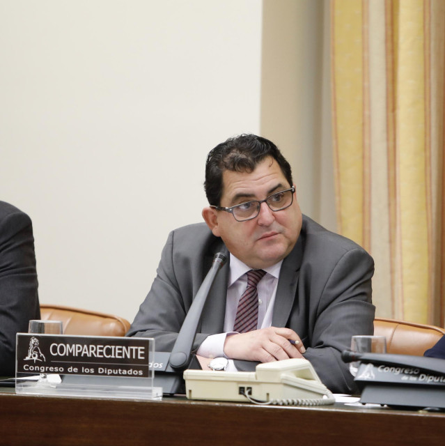 El secretario de Estado para la Unión Europea, Luis Marco Aguiriano, comparece en Comisión de Asuntos Exteriores en el Congreso de los Diputados