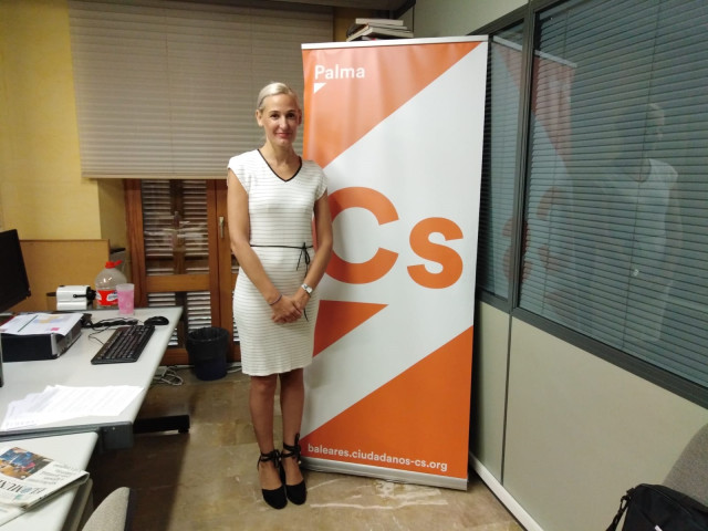 Eva Pomar tras una rueda de prensa