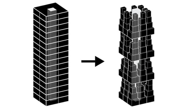 La idea de Kwong Von Glinow Design Office es alejarse de la tradicional estructura de apartamentos apilados