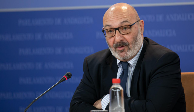 El portavoz parlamentario de Vox en Andalucía, Alejandro Hernández.