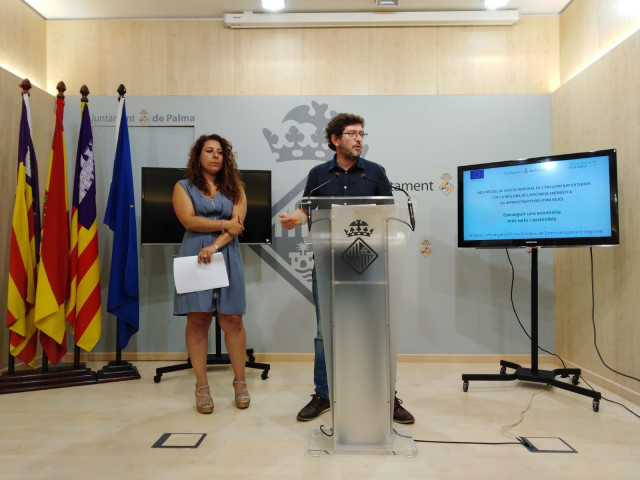 Portavoz del Ayuntamiento de Palma, Alberto Jarabo en rueda de prensa tras la Junta de Gobierno