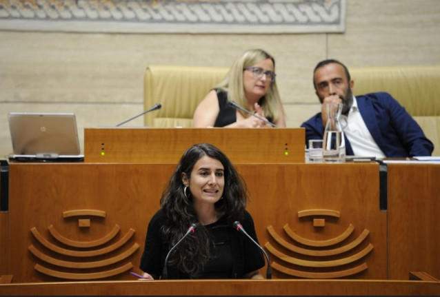 La portavoz de Unidas por Extremadura en la Asamblea, Irene de Miguel