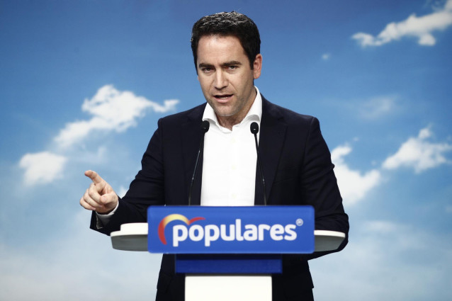 El secretario general del Partido Popular, Teodoro García Egea,