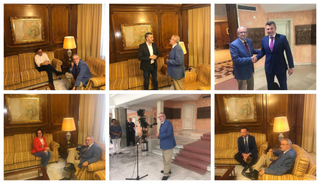 Imágenes de la ronda de consultas celebrada por el presidente de la Asamblea, Alberto Castillo