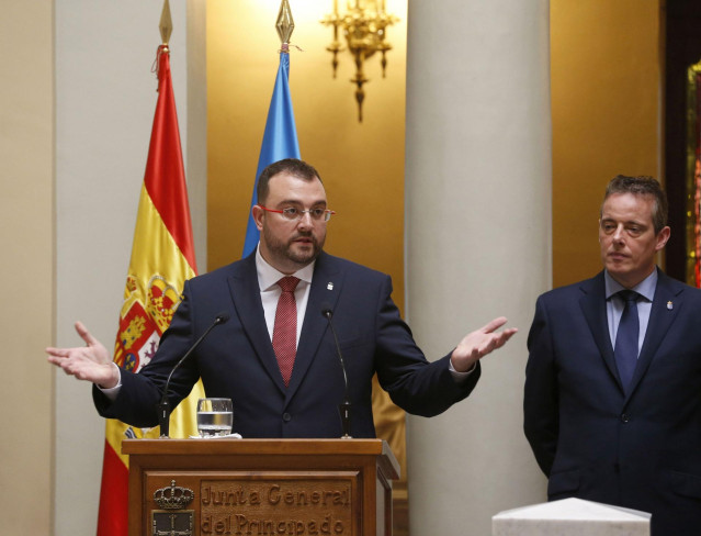 El presidente del Principado de Asturias, Adrián Barbón.