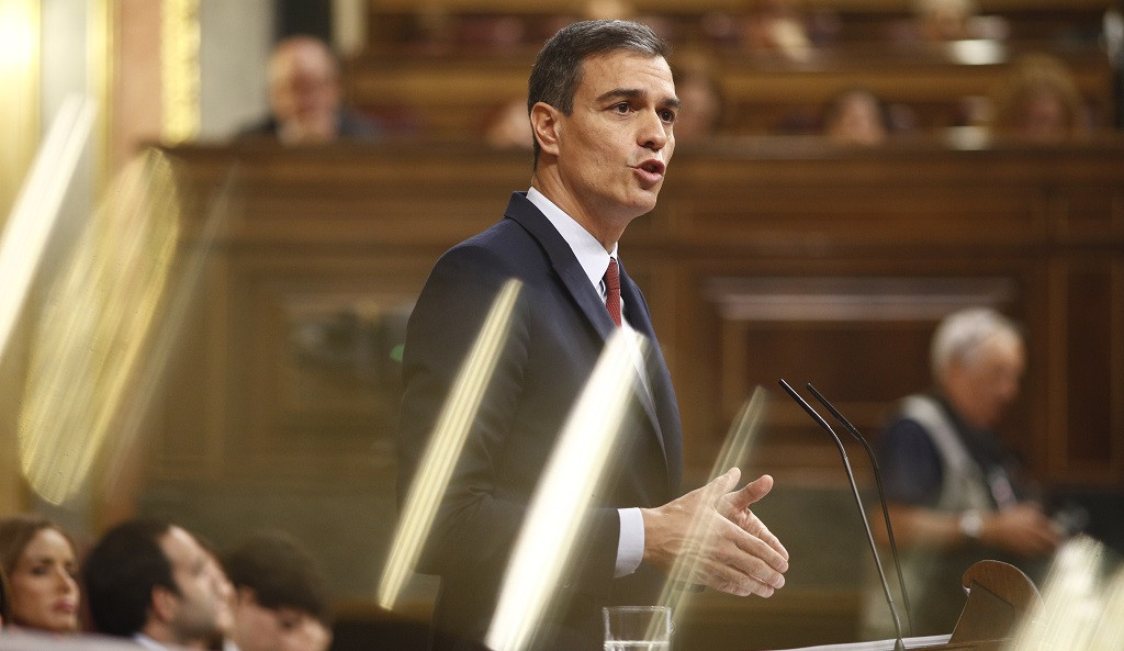 El presidente del Gobierno en funciones y candidato del PSOE a la reelecciu00f3n, Pedro Su00e1nchez