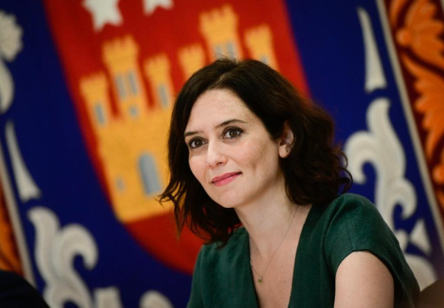 La candidata del PP a la Comunidad de Madrid, Isabel Díaz Ayuso, en la Asamblea.