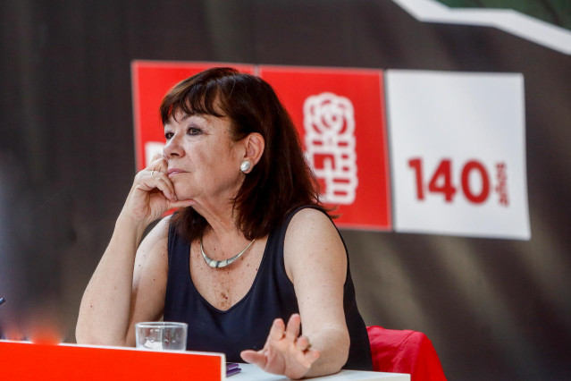 La presidenta del PSOE y vicepresidenta primera del Senado, Cristina Narbona.
