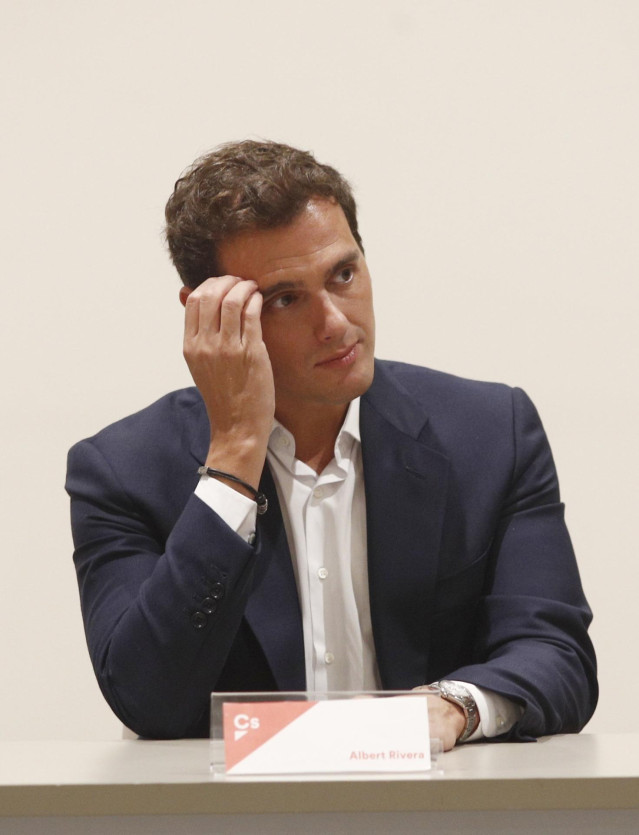 El presidente de Ciudadanos, Albert Rivera, preside la reunión extraordinaria del Consejo General de Ciudadanos en Madrid Marriott Auditorium, en la que se han nombrado nuevos cargos de la formación política.