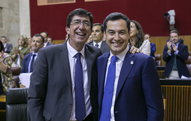 Juan Marín y Juanma Moreno
