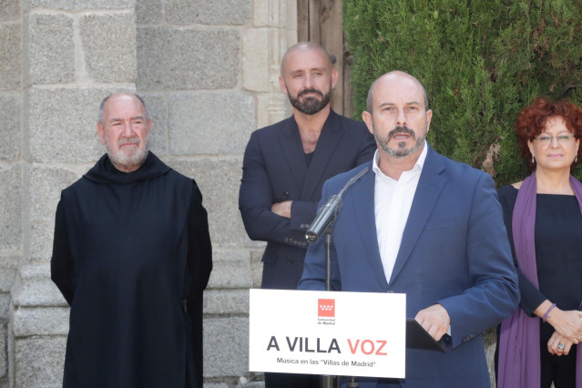 El presidente de la Comunidad de Madrid en funciones, Pedro Rollán, presenta en Rascafría un nuevo ciclo de conciertos de la ORCAM.