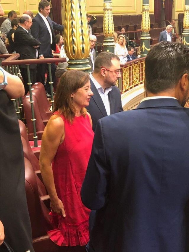 Armengol en el Debate de Investidura de Pedro Sánchez