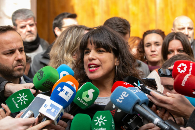 La secretaria general de Podemos Andalucía, Teresa Rodríguez, en una imagen de archivo.