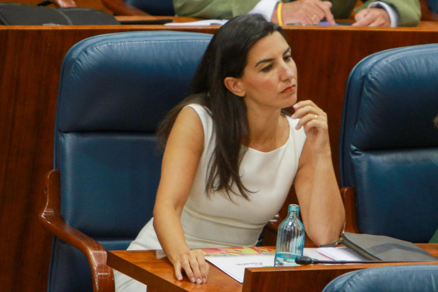 Imagen de archivo de la portavoz de Vox en la Asamblea de Madrid, Rocío Monasterio.