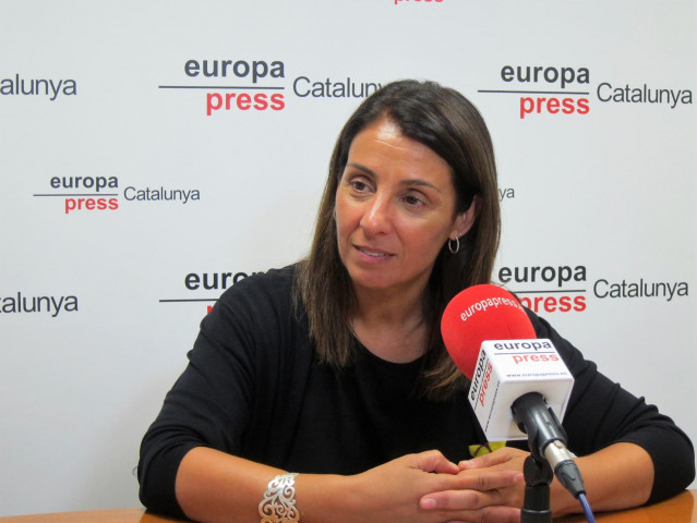 La consellera de la Generalitat Meritxell Budó en una entrevista de Europa Press