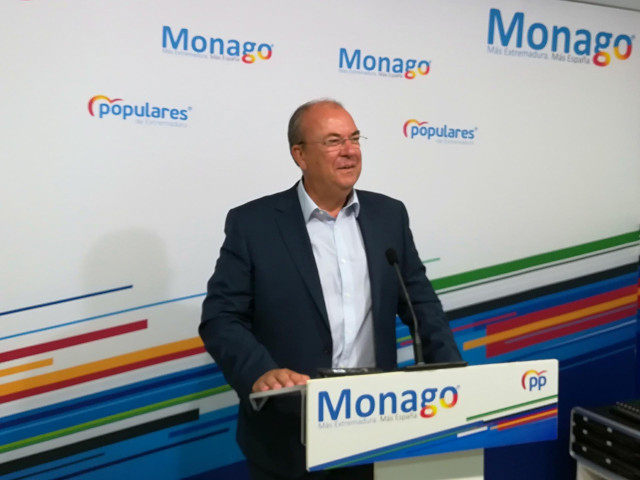 Monago en rueda de prensa