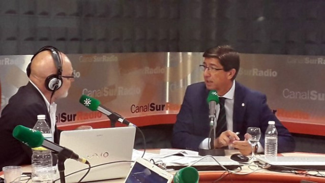 Juan Marín, durante la entrevista